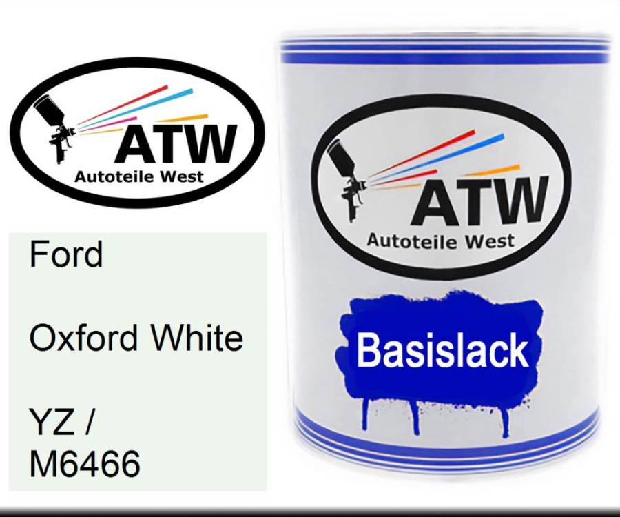 Ford, Oxford White, YZ / M6466: 1L Lackdose, von ATW Autoteile West.